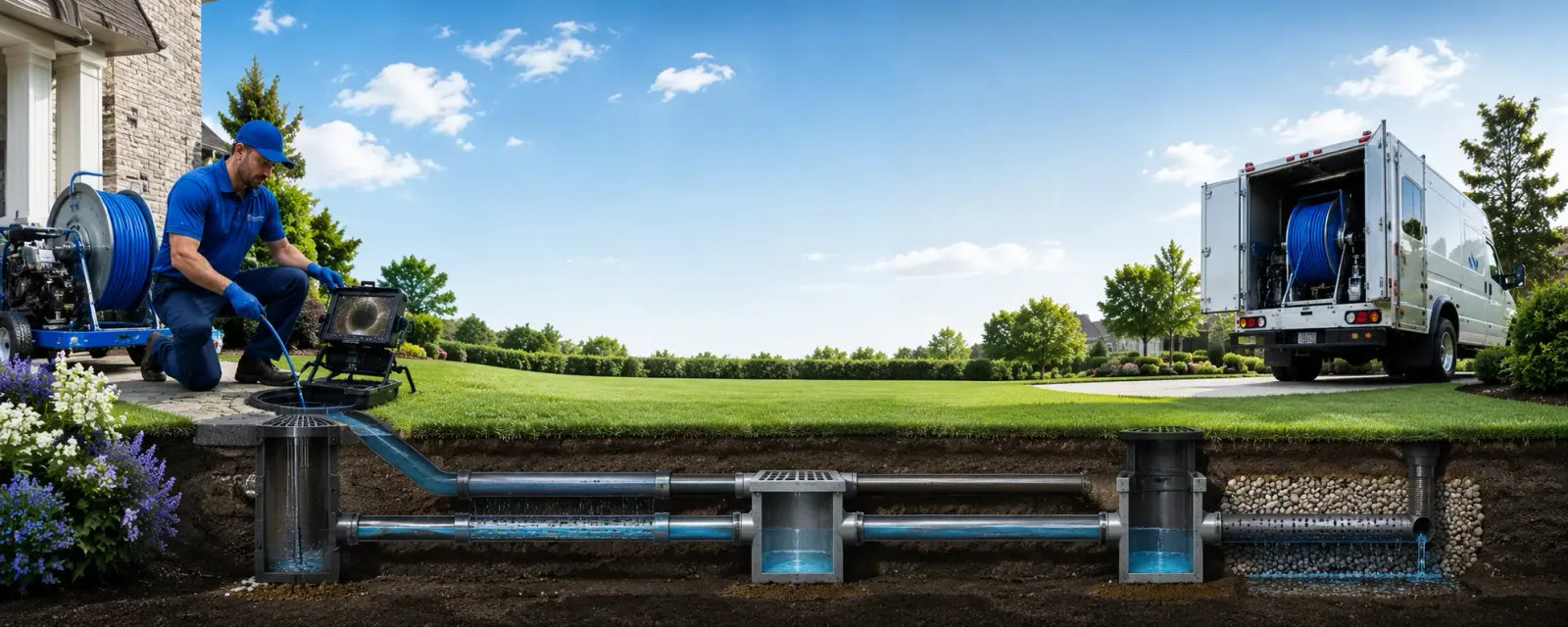 Outdoor drain cleaning information for Fleischmanns, NY